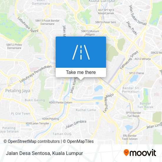 Jalan Desa Sentosa map