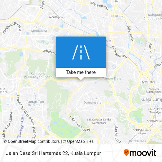 Peta Jalan Desa Sri Hartamas 22