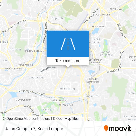 Peta Jalan Gempita 7