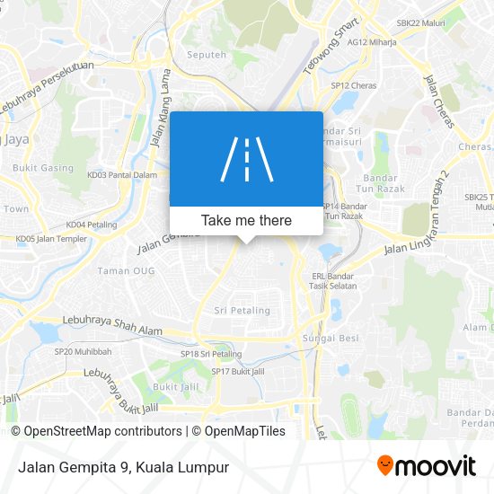 Peta Jalan Gempita 9