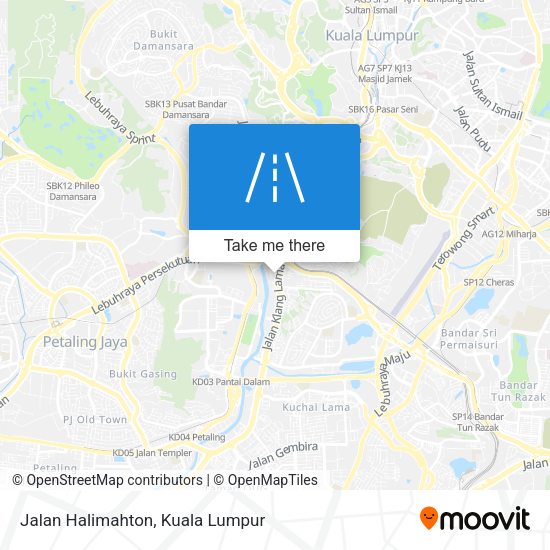 Jalan Halimahton map