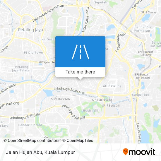 Peta Jalan Hujan Abu