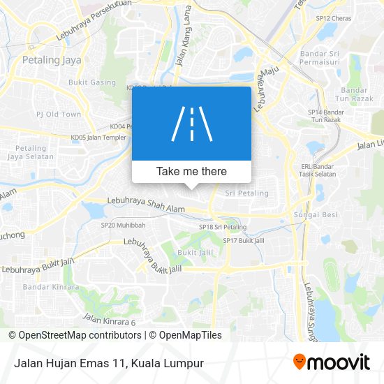 Jalan Hujan Emas 11 map