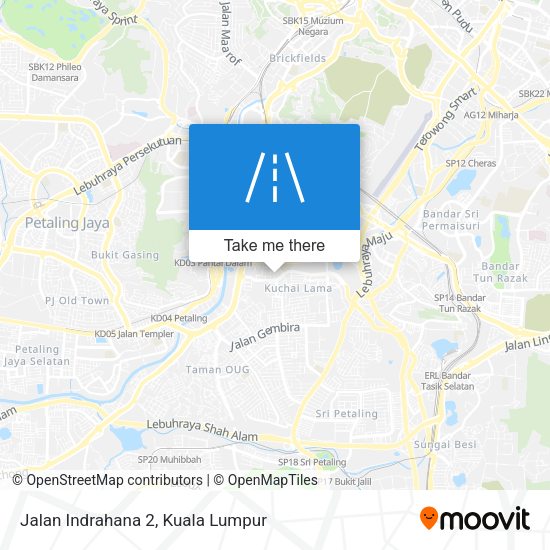 Jalan Indrahana 2 map