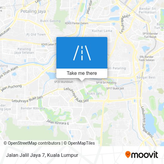 Peta Jalan Jalil Jaya 7