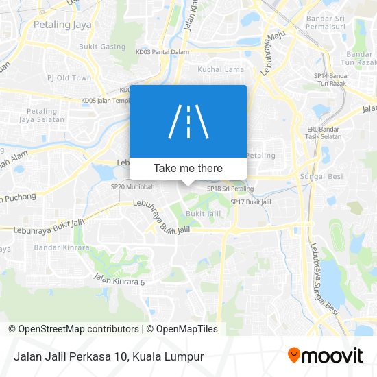 Jalan Jalil Perkasa 10 map