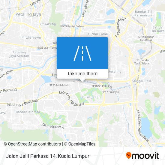Peta Jalan Jalil Perkasa 14