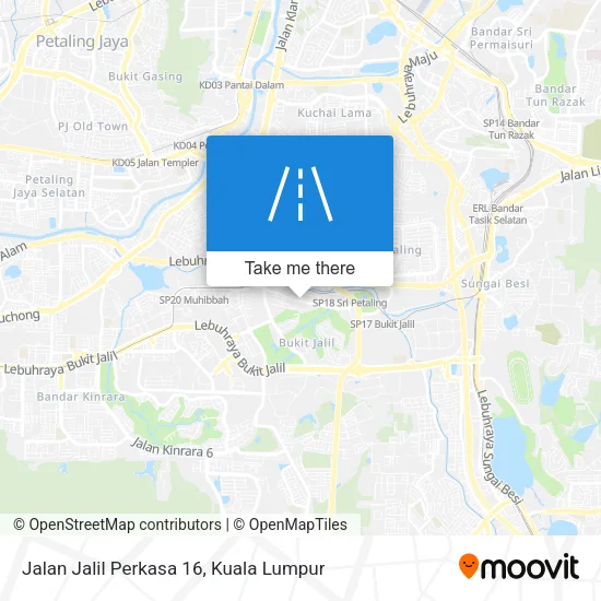 Jalan Jalil Perkasa 16 map
