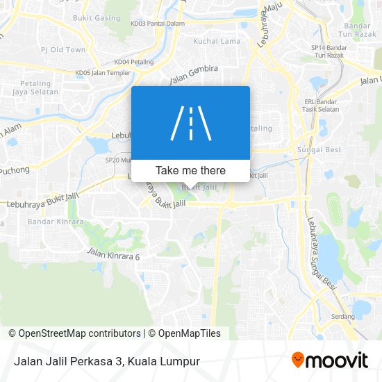 Peta Jalan Jalil Perkasa 3
