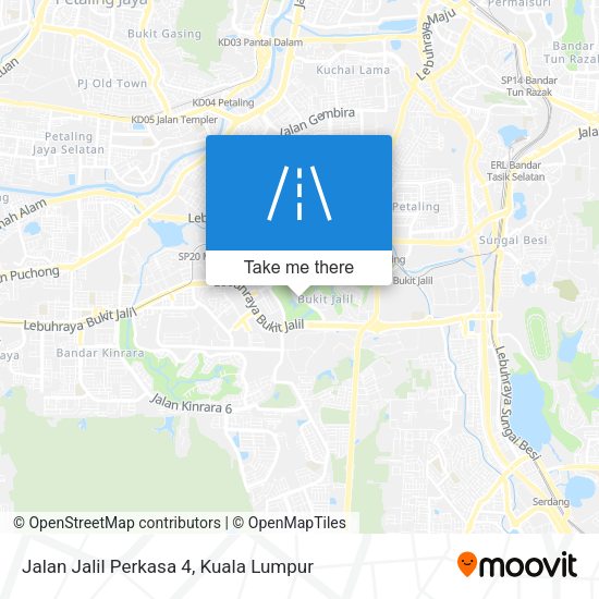 Peta Jalan Jalil Perkasa 4