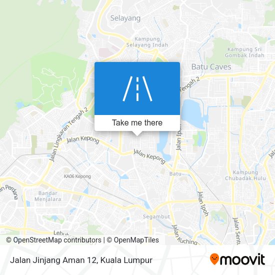 Jalan Jinjang Aman 12 map
