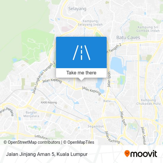 Jalan Jinjang Aman 5 map