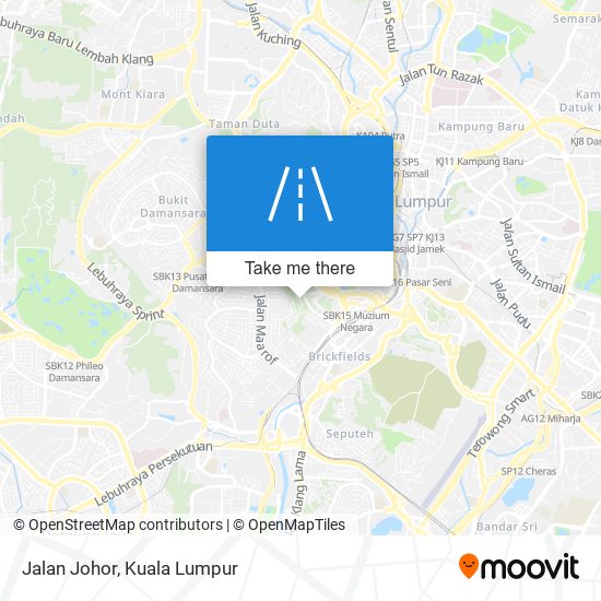 Jalan Johor map