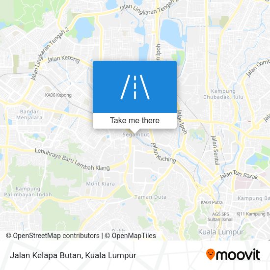 Jalan Kelapa Butan map