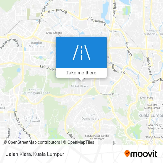 Jalan Kiara map