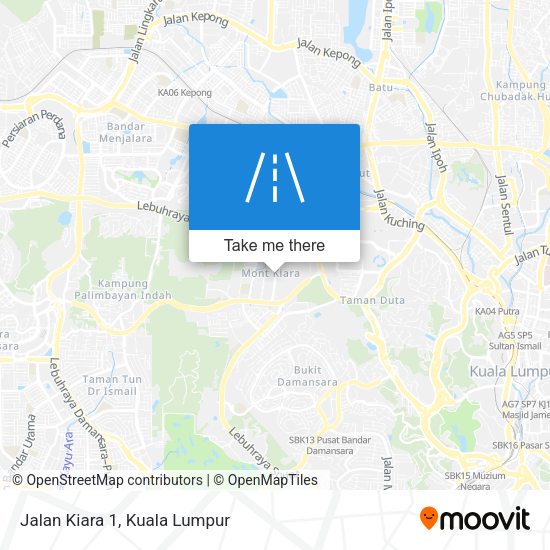 Jalan Kiara 1 map