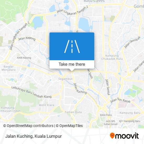 Jalan Kuching map