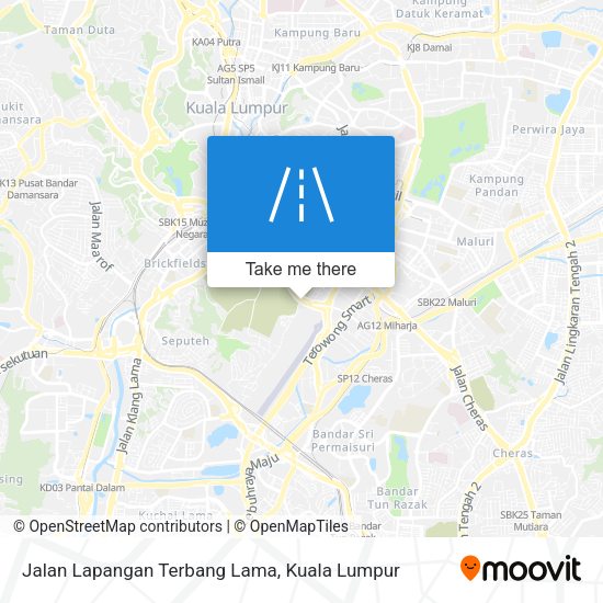 Jalan Lapangan Terbang Lama map