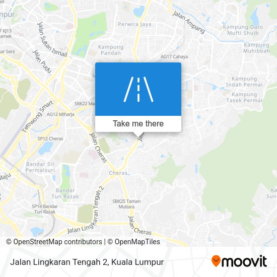 Jalan Lingkaran Tengah 2 map