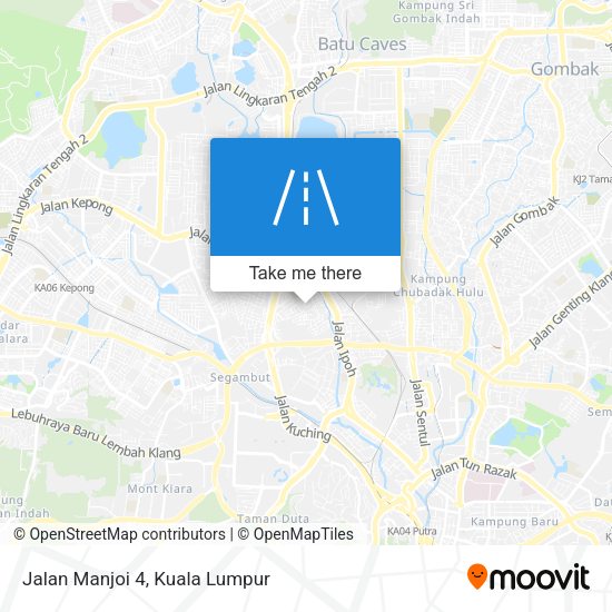 Peta Jalan Manjoi 4