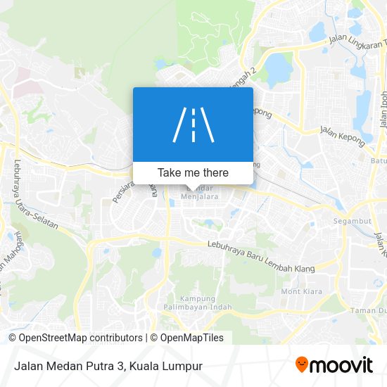Peta Jalan Medan Putra 3