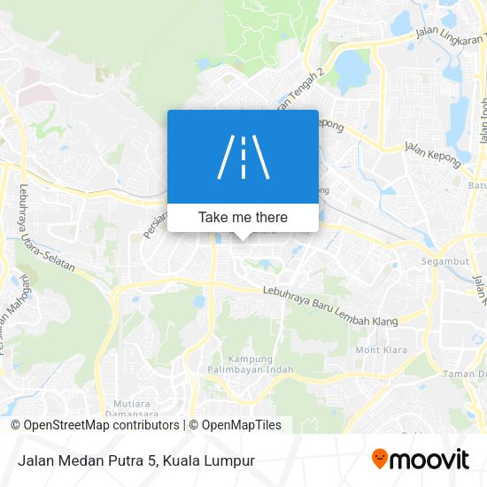 Peta Jalan Medan Putra 5