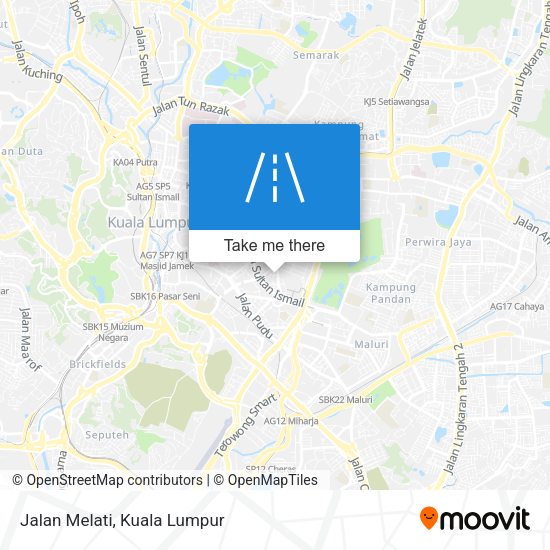 Jalan Melati map