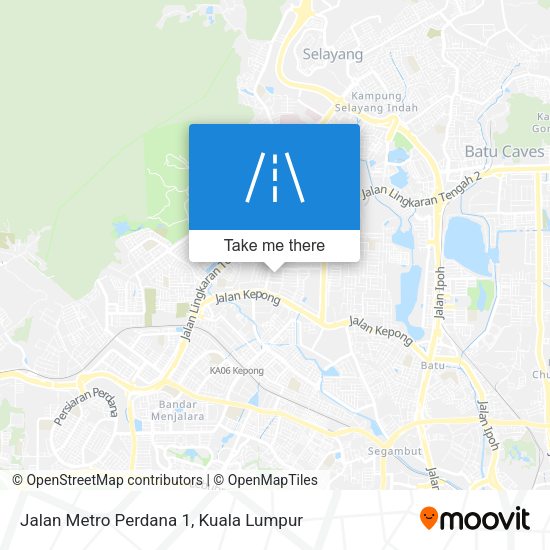 Peta Jalan Metro Perdana 1