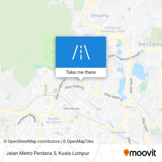 Peta Jalan Metro Perdana 5