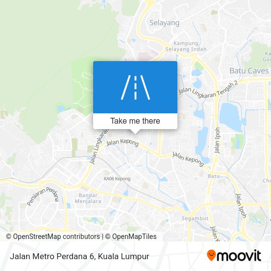 Jalan Metro Perdana 6 map