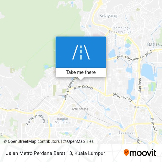 Jalan Metro Perdana Barat 13 map