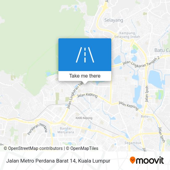 Jalan Metro Perdana Barat 14 map