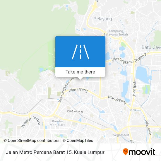 Peta Jalan Metro Perdana Barat 15