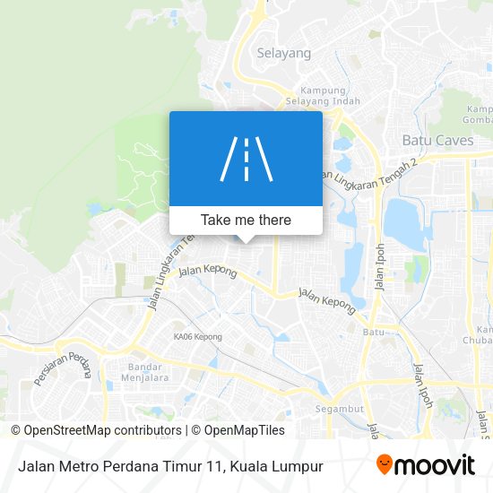 Peta Jalan Metro Perdana Timur 11