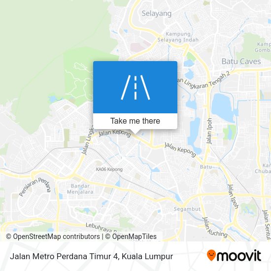 Jalan Metro Perdana Timur 4 map