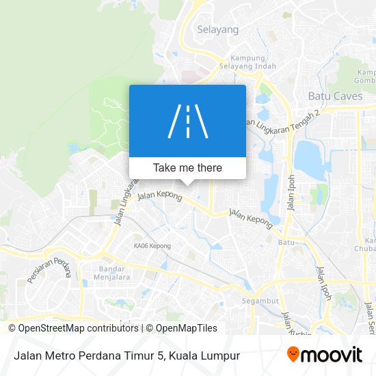Peta Jalan Metro Perdana Timur 5
