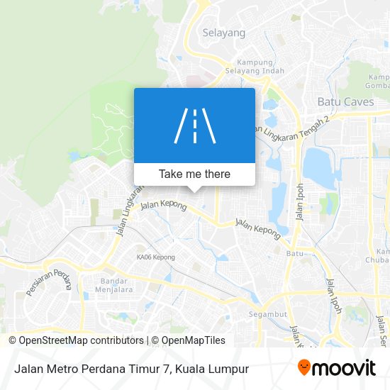 Jalan Metro Perdana Timur 7 map