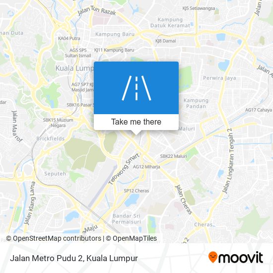 Peta Jalan Metro Pudu 2