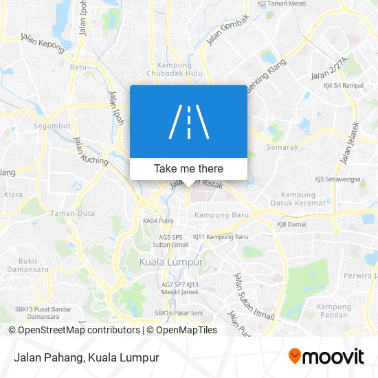 Jalan Pahang map