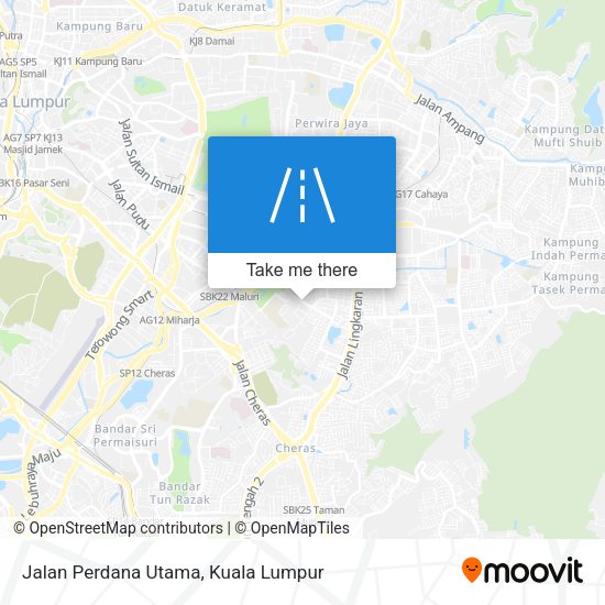 Jalan Perdana Utama map
