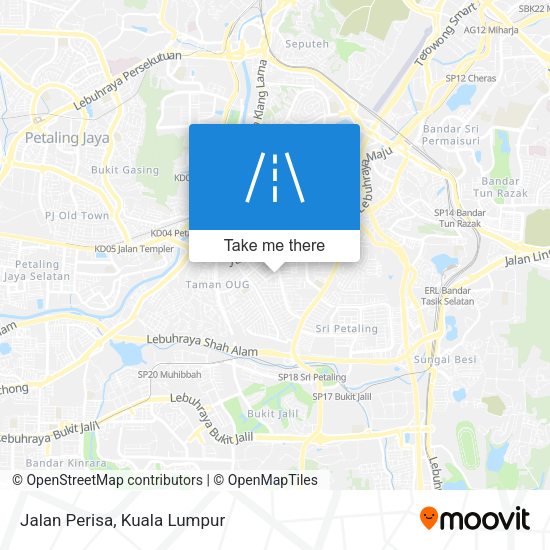 Jalan Perisa map