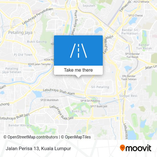 Jalan Perisa 13 map