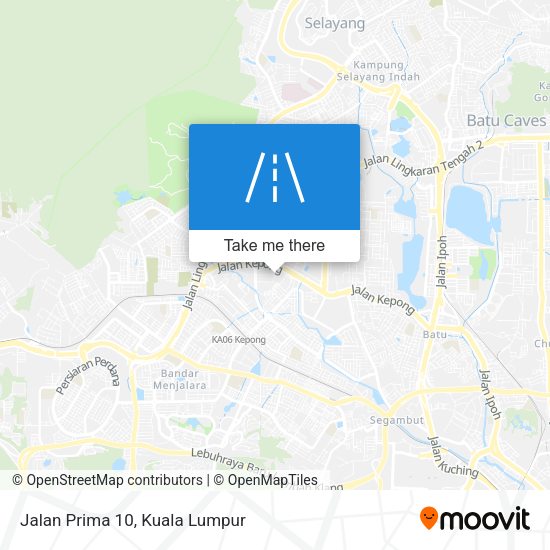 Peta Jalan Prima 10