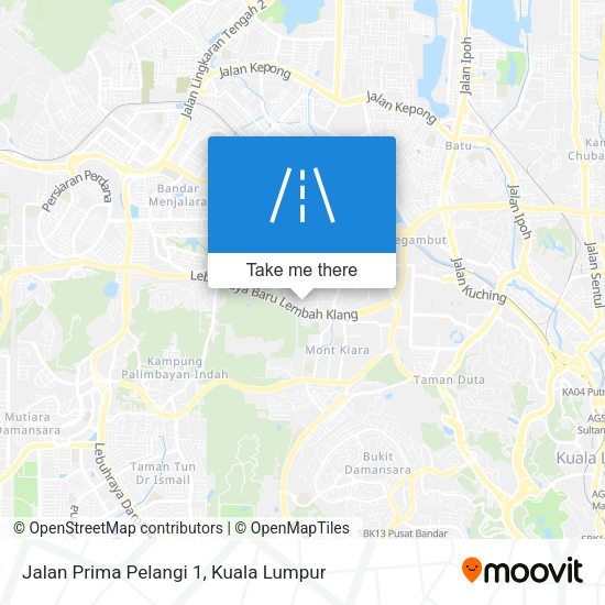 Jalan Prima Pelangi 1 map