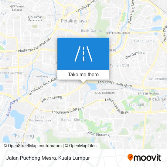 Peta Jalan Puchong Mesra