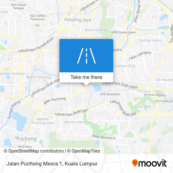 Peta Jalan Puchong Mesra 1