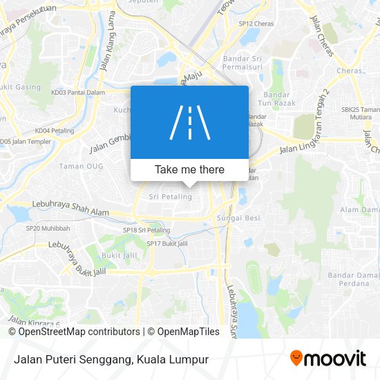 Peta Jalan Puteri Senggang