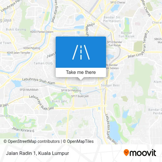Jalan Radin 1 map