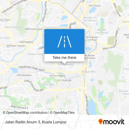 Peta Jalan Radin Anum 3