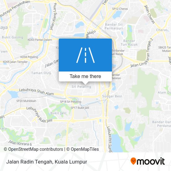 Peta Jalan Radin Tengah